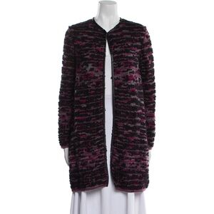 M Missoni Italy multicolor wool open front sweater jacket 40 4